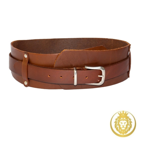 Genuine Leather Wide Equestrian Belt ( Black Medium Only) - Picture 6 of 10